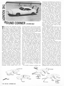 Hot Rod, Sept. 1969, Page 110, The Roundy-Round Corner, Dodge Charger Daytona.jpg